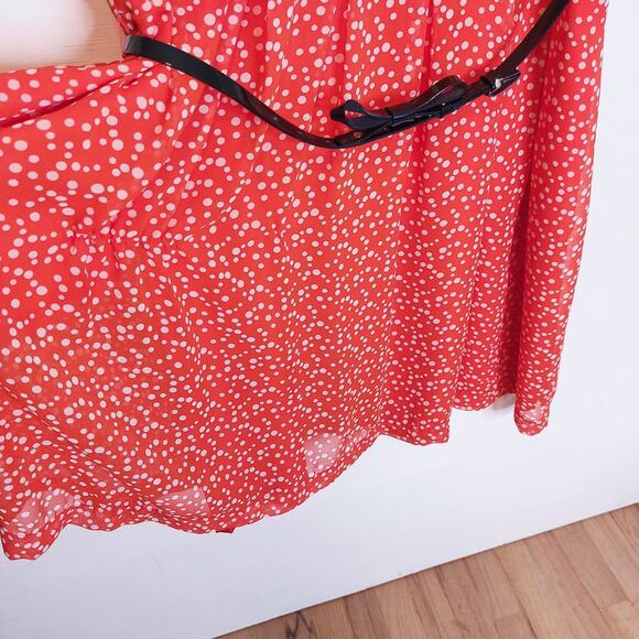 Anthropologie Hi There by Karen Walker Polka Dot Dress Anthropologie 14 Retro - Picture 7 of 13